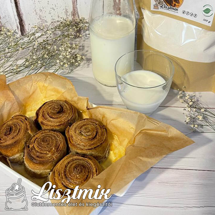 Lisztmix recept - Gluténmentes gyümölcsös tésztás fahéjas tekercs