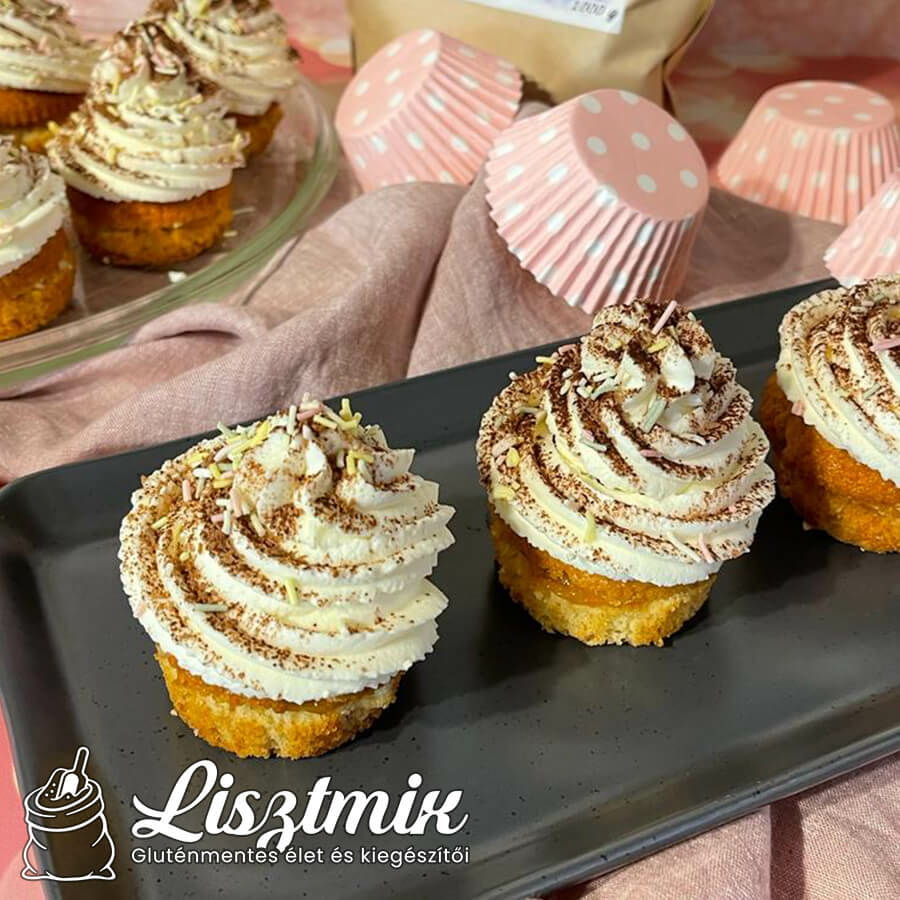 Mézeskrémes-cupcake gluténmentes muffin