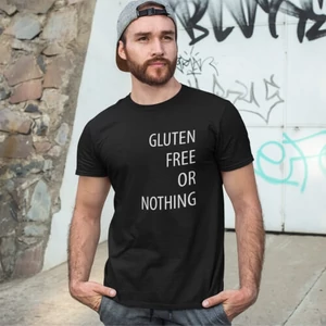 LisztMIX glutenfree or nothing fekete póló