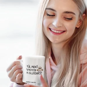 LisztMIX collection túl menő vagyok a gluténhoz feliratú bögre