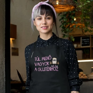 LisztMIX collection túl menő vagyok a gluténhoz feliratú kötény
