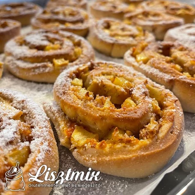 Gluténmentes almás csiga