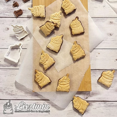 Olvasztott csokiba mártott omlós keksz