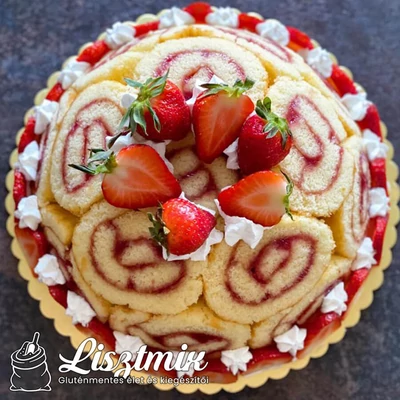 Gluténmentes epres Charlotte torta