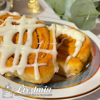 Gluténmentes téli kelt tésztás desszert 