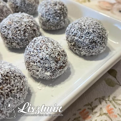 Gluténmentes kókuszgolyó piskótából