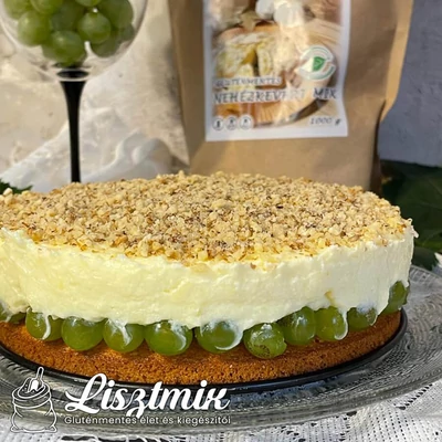 Gluténmentes szőlős krémes