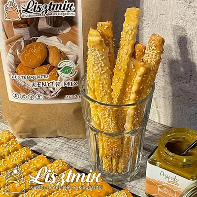 Gluténmentes túrós-sós rúd