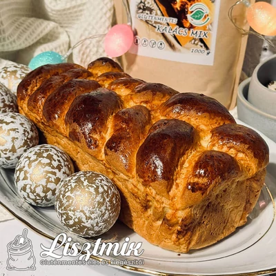 Hagyományos húsvéti fonott kalács gluténmentesen