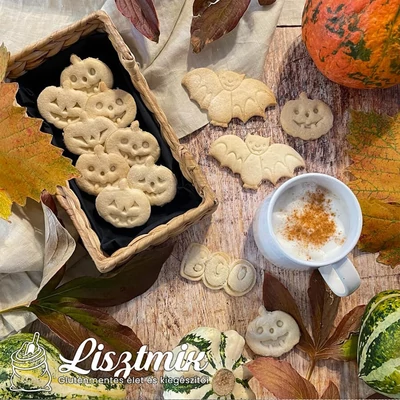 Halloweeni vegán, omlós keksz