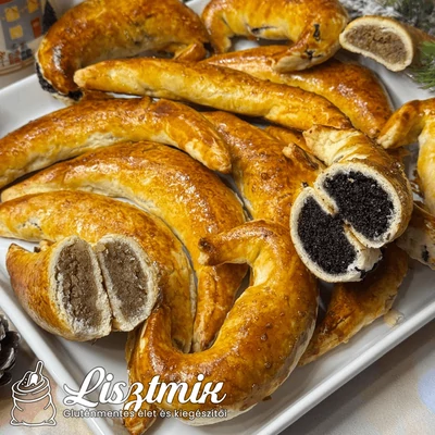Klasszikus karácsonyi pozsonyi kifli - gluténmentesen, laktózmentesen