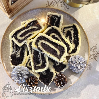 Mákos bejgli glutén-, tej-, tojásmentesen, élesztő hozzáadása nélkül