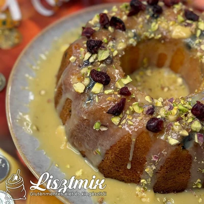 Pezsgős-aszalt áfonyás kuglóf