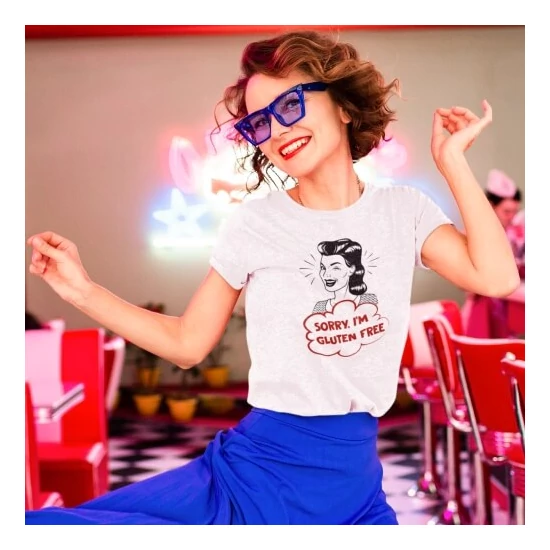 LisztMIX collection gluténmentes retro fehér póló