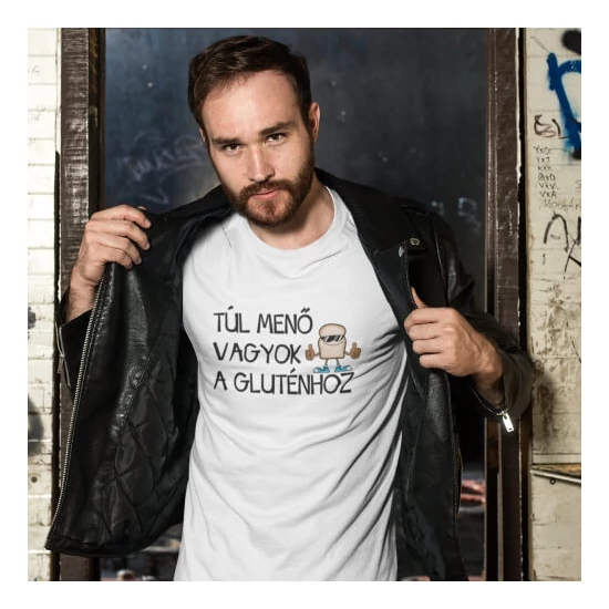 LisztMIX túl menő vagyok a gluténhoz fehér póló