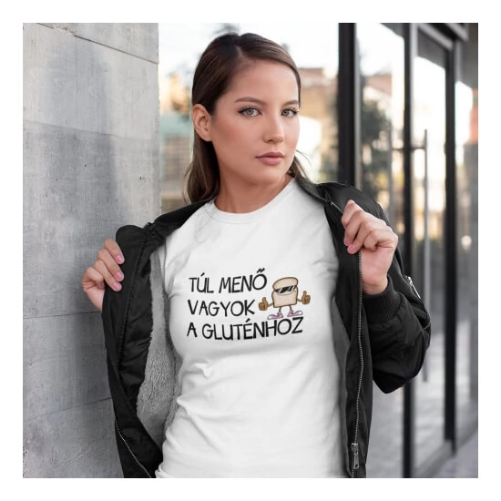 LisztMIX collection túl menő vagyok a gluténhoz fehér póló