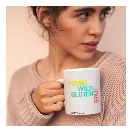 LisztMIX Collection young wild and gluten free feliratú bögre