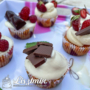 Kép 5/6 - Gluténmentes vaníliás muffin fehércsokoládés toppinggal a Lisztmix lisztjével